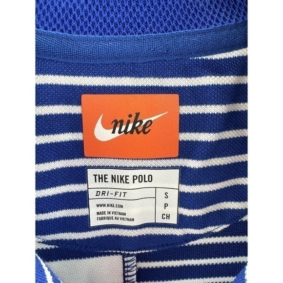 Nike Dri-Fit Blue Stripe Golf Polo Shirt AV4165-438 Small Standard Was $75‎ NWT - Picture 6 of 9